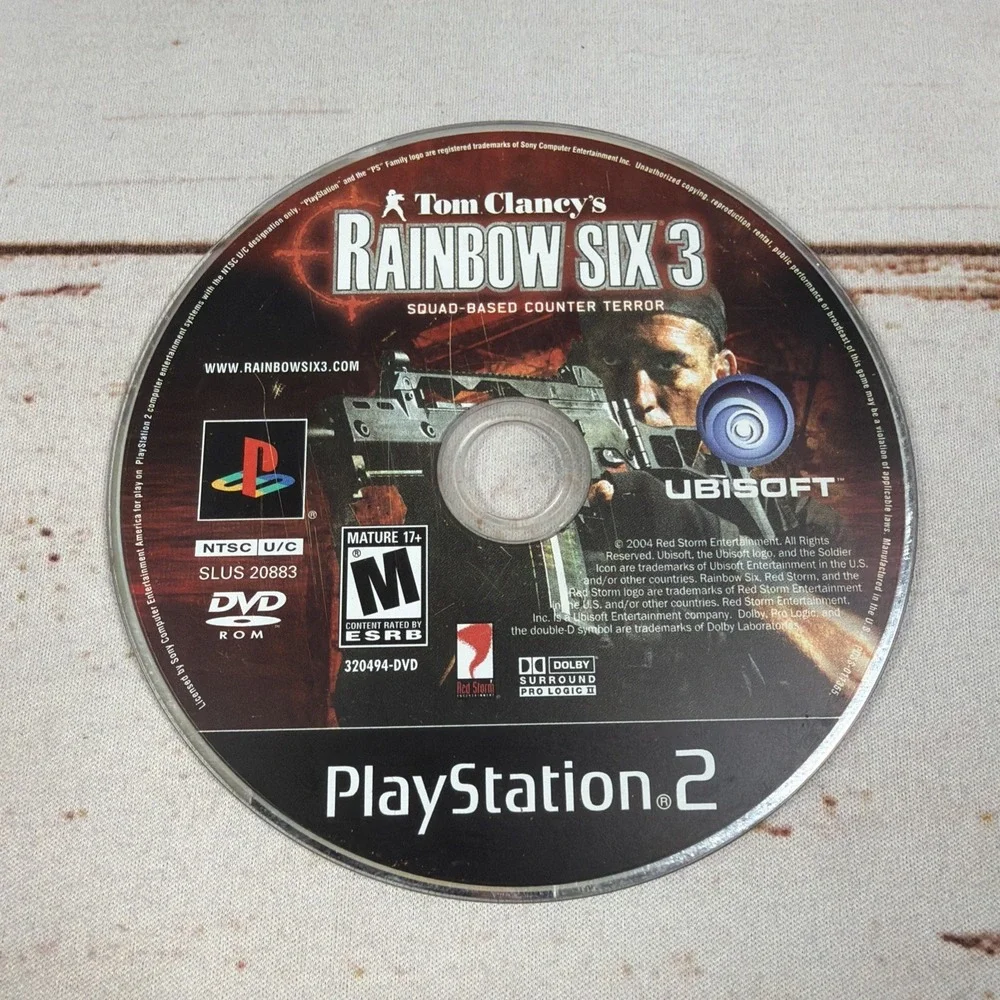 Tom Clancy's Rainbow Six 3 PlayStation 2 PS2 Game Disc Only